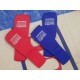 Säärisuoja, sukkamalli Blue Corner Sport (sininen/punainen)
