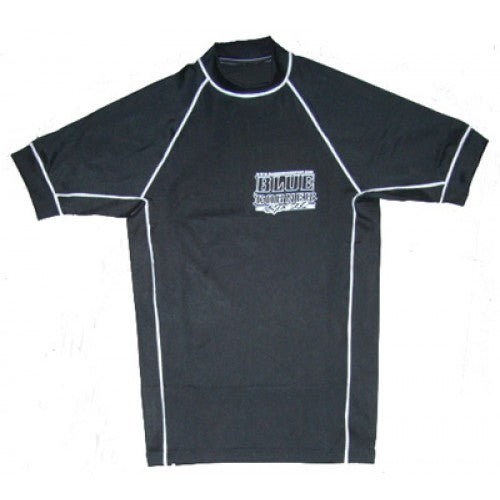 Erikoistarjous! RASHGUARD, Lyhythihainen (kokomusta, painatuksin)